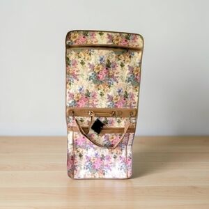 Vintage Verdi Hanging / Folding Luggage Bag Floral Pattern NWT